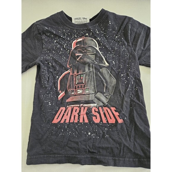 Lego Star Wars Darth Vader Dark Side Shirt Size 5/6 Disney 100% Cotton - Picture 1 of 5